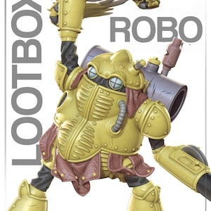 Retro Sci-Fi Roboter STL - Mechanischer Wächter 3D Druck Modell