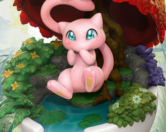 Chibi_Mystical_Creature_Mew_3D_Print_Model
