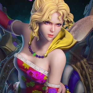 Terra on Magitek Armor 3D Printable STL Figure | Final Fantasy VI Miniature Model for Tabletop & Collectors
