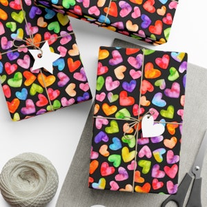 Valentine&#39;s Day Wrapping Paper | Romantic Valentine&#39;s Day Gift | Women Love Valentine&#39;s Present | Gift Wrap Papers