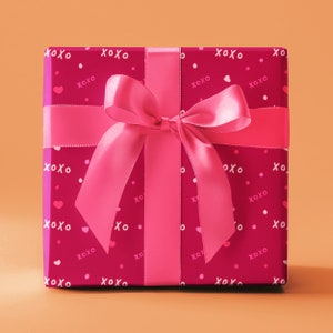 Valentine&#39;s Day Wrapping Paper | Romantic Valentine&#39;s Day Gift | Women Love Valentine&#39;s Present | Gift Wrap Papers