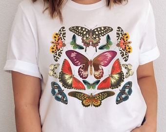 Butterfly T-Shirt, Nature Lover Shirt, Wildlife Tee, Butterflies Tee, Butterfly and Moth T-Shirt, Butterfly Pavilion Shirt, Butterfly Print
