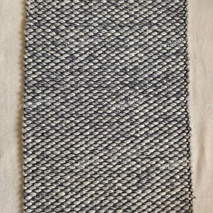 Hand Woven Chunky Loop Wool Area Rug, Yoga Mat Prayer Mat Rugs Wool ...