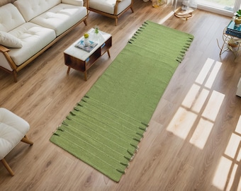 Esterilla de yoga de algodón orgánico tejida a mano de 60 x 180 cm - Alfombra de yoga 100% natural hecha a mano para meditación y pilates - Esterilla de yoga ecológica