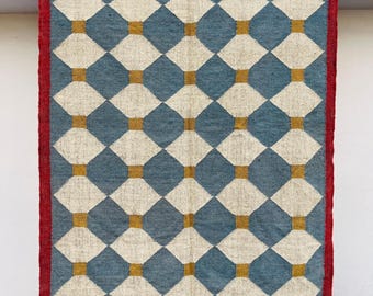 Tradycyjny dywan – ręcznie robiony wełniany dywan | Dywan do salonu | Zmywalny dywan | Dywan w stylu boho, tkany płasko, 10x12, dywan południowo-zachodni, 8x10, dywany kilimowe