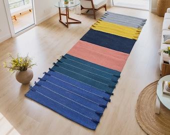 Organic Herbal Cotton Yoga Mat – Ecofriendly, Handwoven, Exercise & Meditation Mat 2x6 Ft Travel-Friendly
