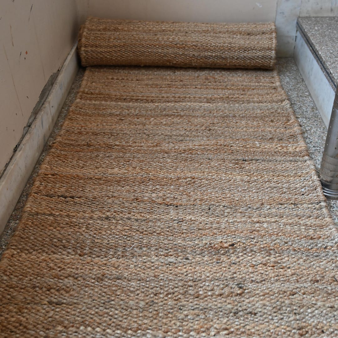 Hand Loom Hemp Runner Rug Handwoven Natural Jute Runner, Hallway ...