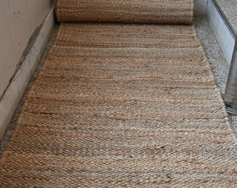 Handgewebter Hanfteppich Handgewebter Juteteppich, Flur Vintage Haus Wohnzimmer Außendekor