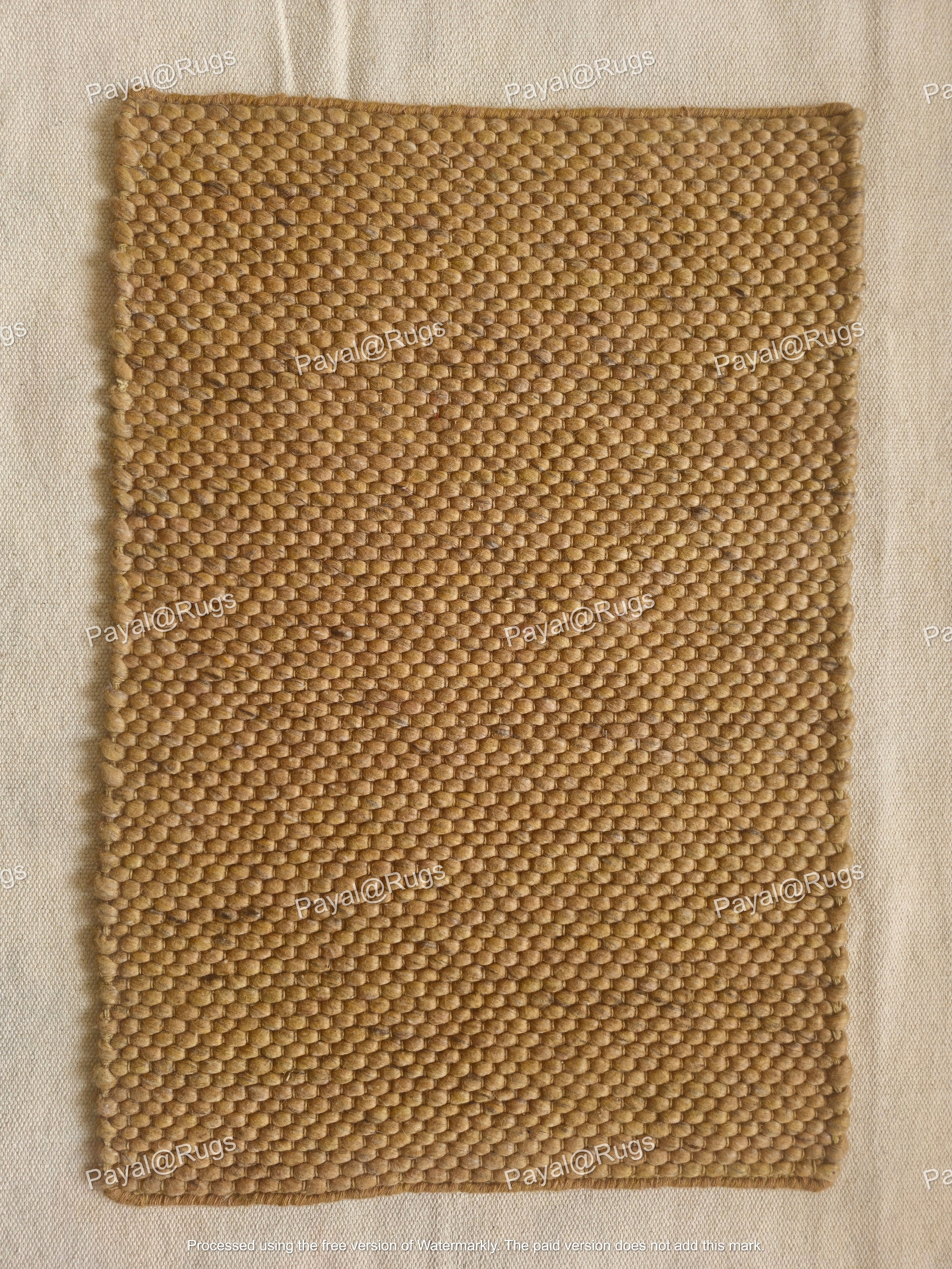 Hand Woven Chunky Loop Wool Area Rug, Yoga Mat Prayer Mat Rugs Wool ...