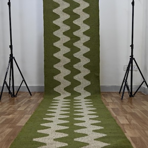 Kelim-Läufer aus Wolle, handgewebter türkischer Vintage-Flurläufer, Treppenläufer, handgefertigter Flachgewebe-Küchenläufer, individueller Eingangsbereichteppich