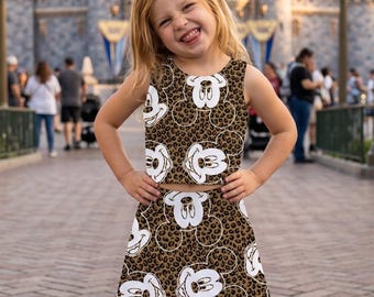 Animal Kingdom Mickey Leopard Outfit, Activewear-Set, Disney-Shirt für Erwachsene, Disney Sportset, Disney-Outfit