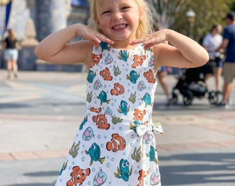 Finding Nemo tennisjurk rok, DN Nemo tennisjurk, Finding Dory Summer Trip tennisskort, Nemo Gifts, DN jurk voor dames
