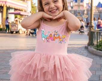 Super Kitties födelsedagsprinsess-tutu, prinsessklänning, Disneys födelsedagsflicktröja, Super Kitties födelsedagsfamiljetröja, Disneyworld Kitties