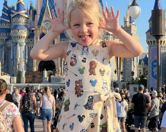 Star Wars ballon tennisjurk rok, baby Yoda Darth Vader R2D2 skort outfit, Star Wars Disney tennisjurk, Star Wars jurk voor vrouwen