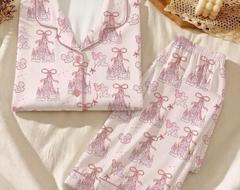 Conjunto de pijamas de Mickey y sus amigos del Parque Mágico, pijamas de mujer de los Parques Mágicos, conjunto de pijamas para viaje a Disney, regalos del Reino Mágico