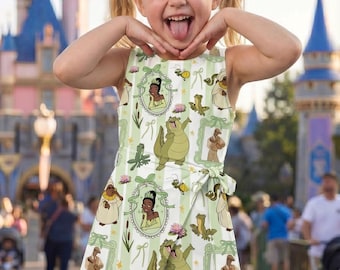 Tiana Coquette Tennis Dress, Disney Princess Outfit, Princess And The Frog Girl Trip