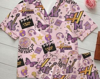 Hannah Montana 20-jarig jubileumpyjama, Hannah Montana-pyjama, Disney Channel-popster, Magic Kingdom, Disneyland-gezinsuitje