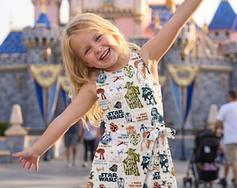 Coquette Disney Star Wars tennisjurk rok, Bow Aesthetic R2D2 ATAT Ewok tennisjurk rok, Kawaii Galaxy