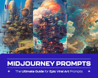 Midjourney Prompts, Professional Epic Ai Art, Step-by-Step Guide, Best Midjourney Ai Art Prompts, Generate Digital Art Print, Instant Access