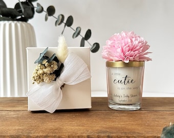 Baby Shower Party Favors, Personalized Baby Shower Candle Favors, Baptism Candle Bulk Favors, Welcome Baby Shower Party Favors, Candle Gifts