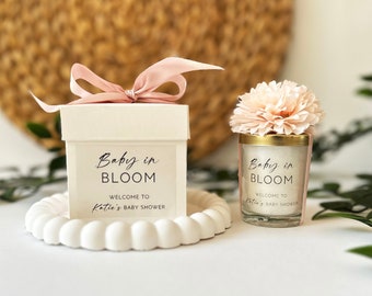 Customizable Baby Shower Bulk Gifts, Personalize Baby Shower Candle Favors, Baby Birthday Favors, Bulk Baptism Candle Favors, Baptism Gifts