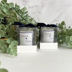 Personalized Wedding Candle Gift for Guests, Scented Soy Wax Candle ...