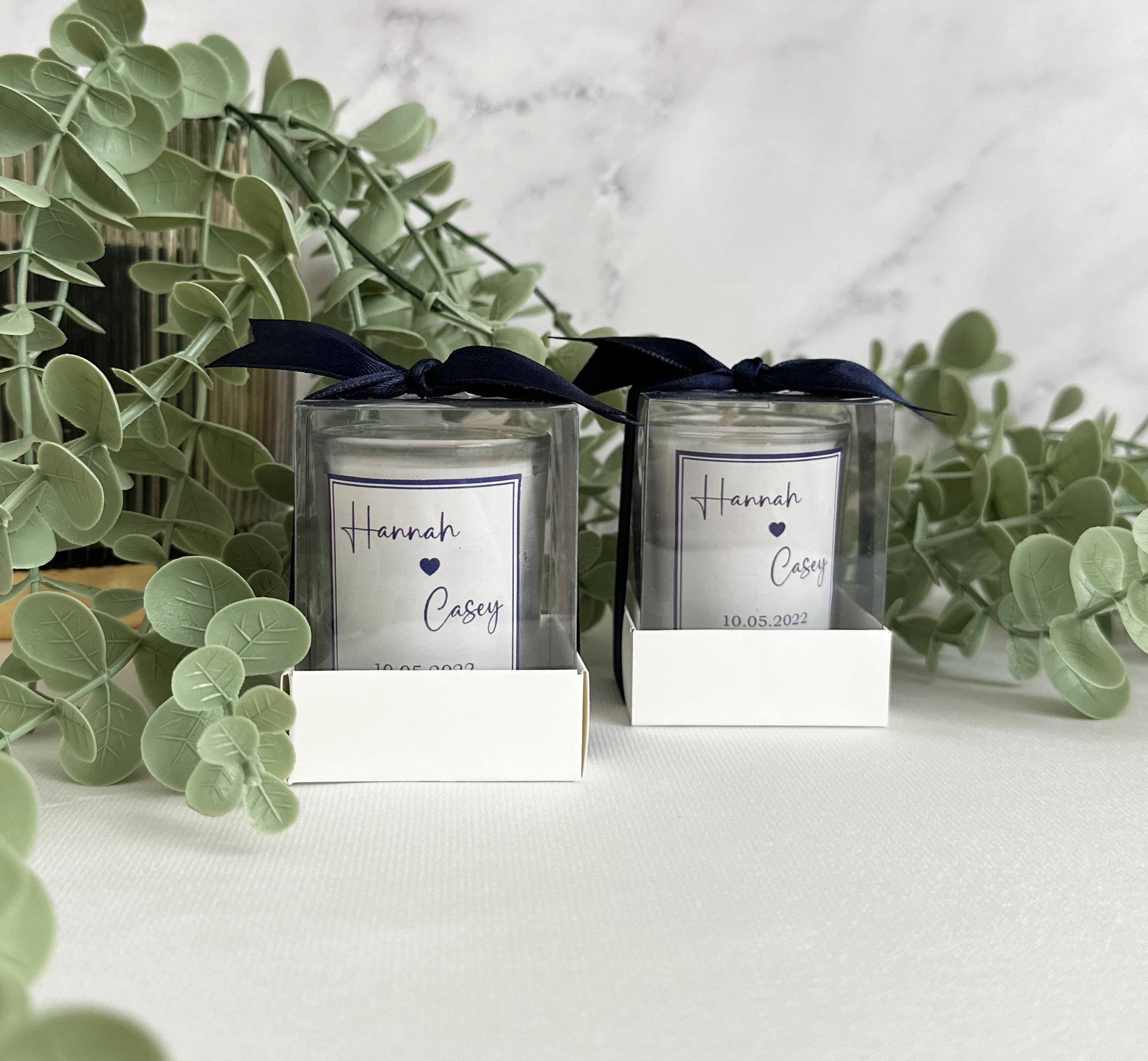 Personalized Wedding Candle Gift for Guests, Scented Soy Wax Candle ...