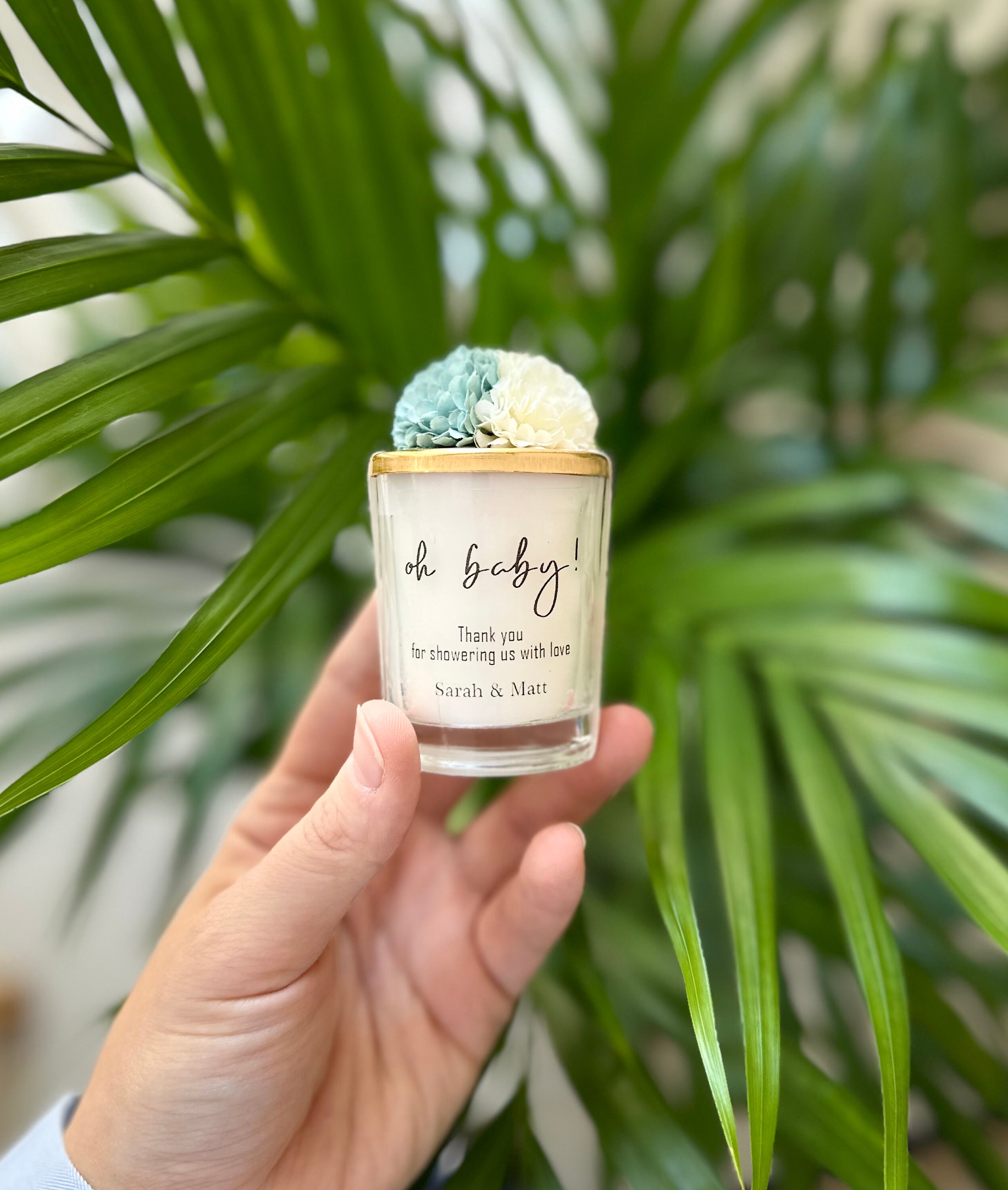 Baby Shower Soy Candle Favors: Customizable Baby Shower Scented Candles ...