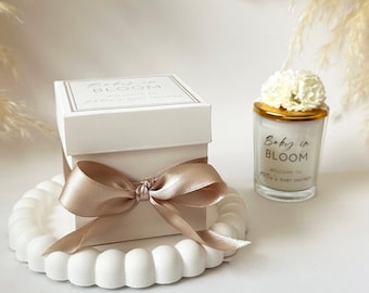 Baby Shower Soy Candle Favors: Customizable Baby Shower Scented Candles, Thank Gifts For Baby Shower Party Guests