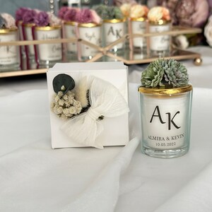 Personalized Luxury Wedding Candle Favors for Guests, Bridal Shower ...