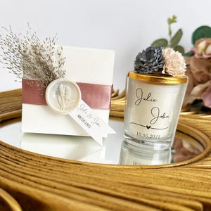 Personalisierte Hochzeitskerzen Geschenke, Hochzeit Gastgeschenke, Massenhochzeitskerzen Gastgeschenke, kundenspezifische Hochzeitskerzen, Hochzeitskerze mit Boxen