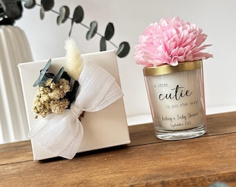 Baby Shower Mini Candle Favors, Personalized Candle Favors For Baby Shower, Baby Birthday Mini Candle Favors For Guests