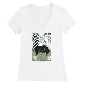 Green Peaceful Pnut Premium Womens V-Neck T-shirt