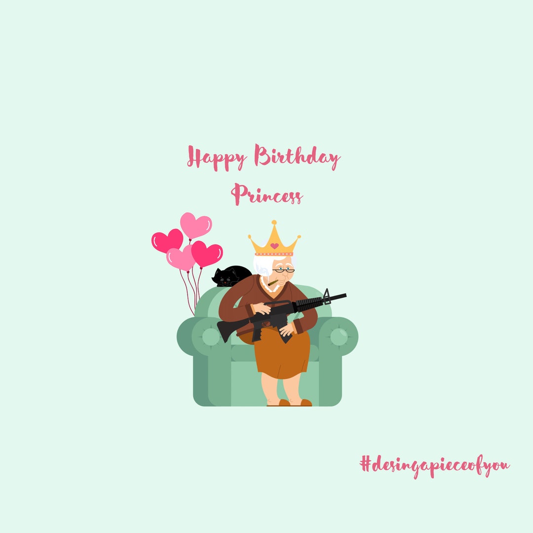 Printable Happy Birthday Crad Funny Happy Birthday Card - Etsy