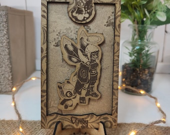 DOFUS Wooden Customization with Relief - Custom Creation of Your Character