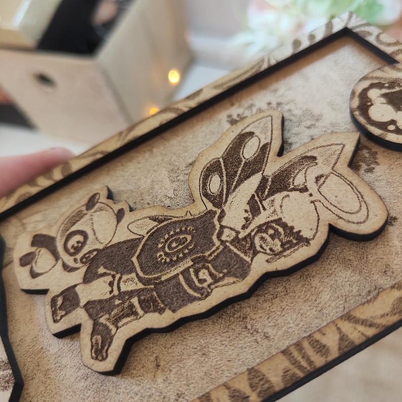 Personalized DOFUS Wooden Relief – Custom Character Art in a Frame | Gaming Gift for DOFUS Fans image 6