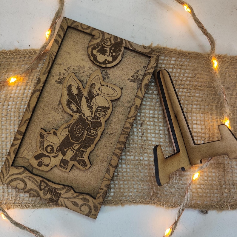 Personalized DOFUS Wooden Relief – Custom Character Art in a Frame | Gaming Gift for DOFUS Fans image 5