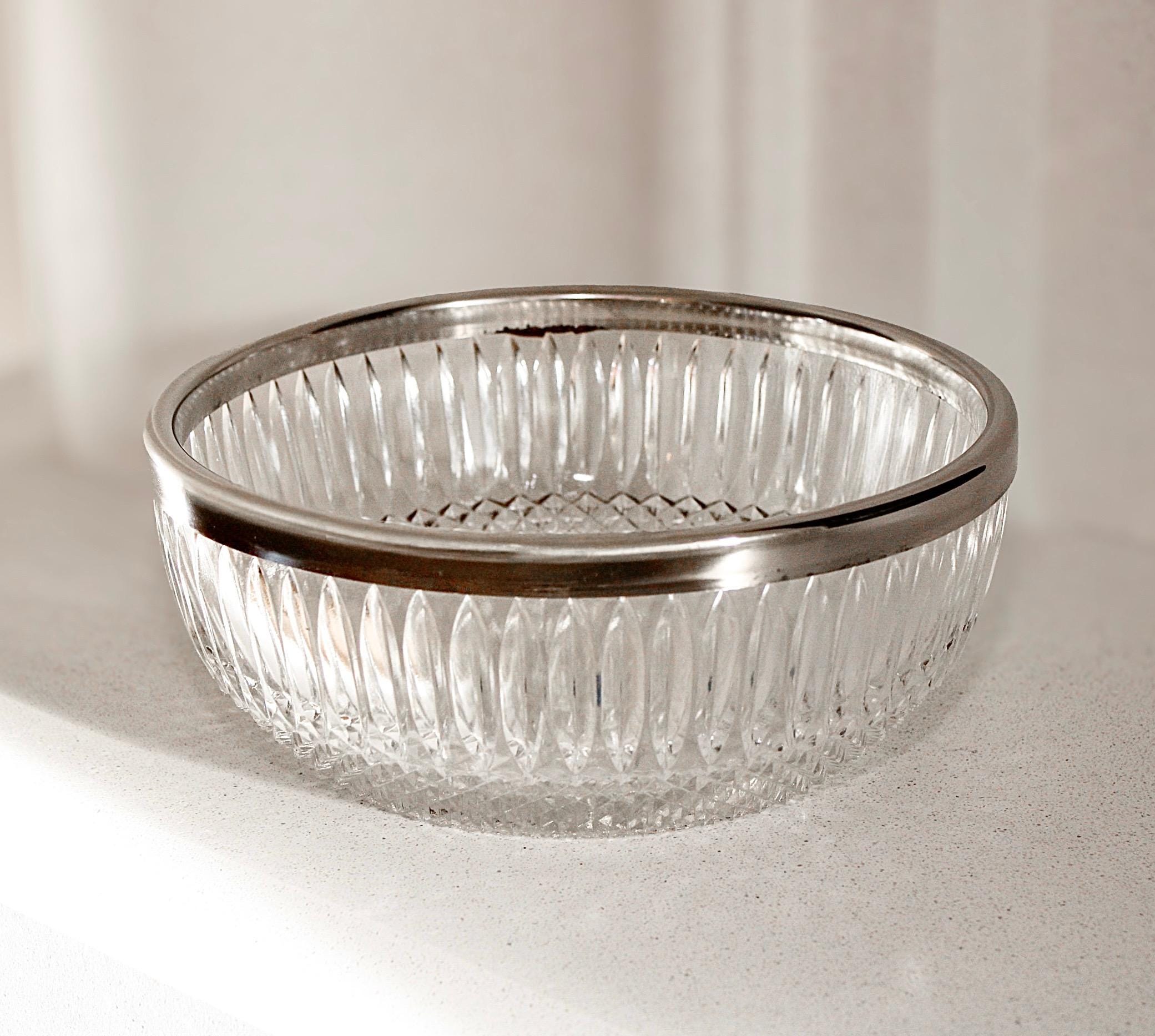 Fb Rogers Silver Co Crystal Bowl - Etsy