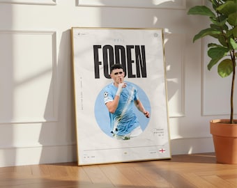 Phil Foden | Minimalist Football Poster | Digital Download