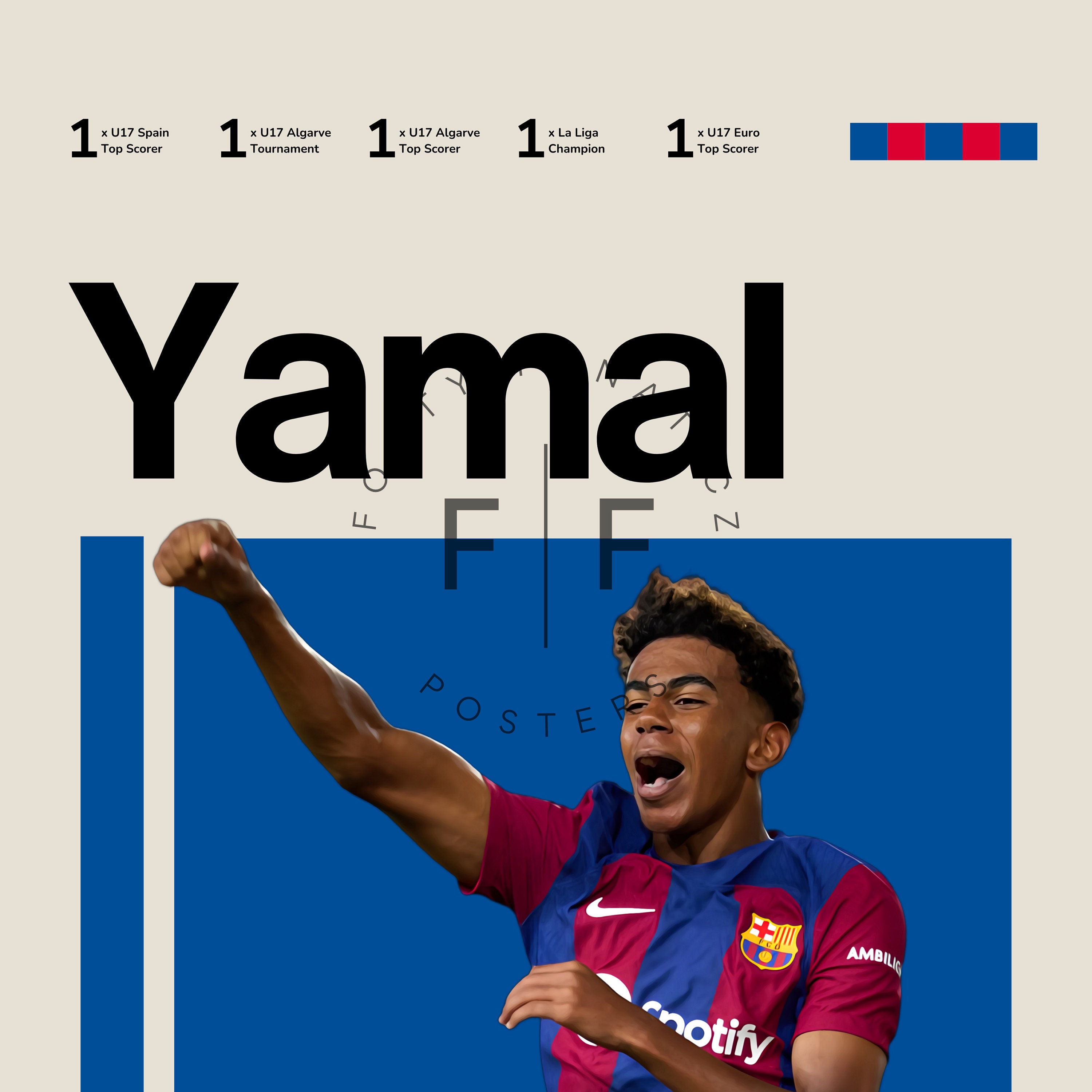 Lamine Yamal Barcelona Poster Instant Download - Etsy