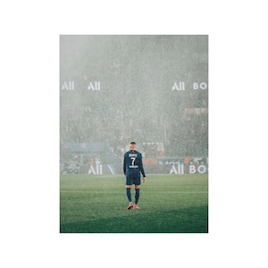 Kylian Mbappé PSG Satin Posters (210gsm),Sports wall art,Man Cave, Gift,Kids Room Decor,Soccer Player Poster, football,football art, Ligue 1