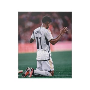 Rodrygo Real Madrid Satin Posters (210gsm), Wall decor, wall art, soccer art, soccer poster, soccer decor, football, football art, poster