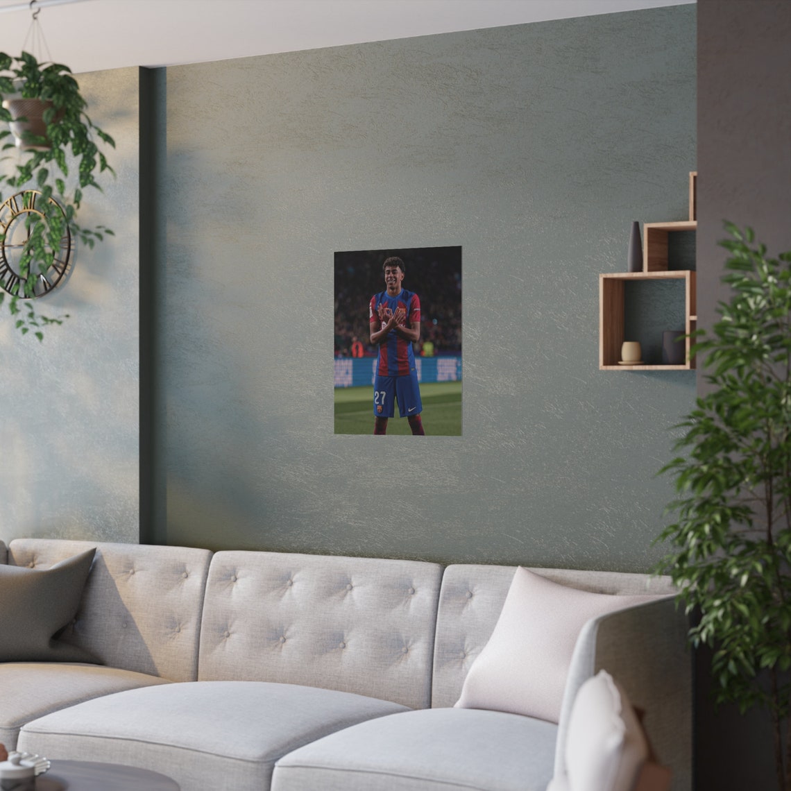 Lamine Yamal Barcelona Satin Posters (210gsm), Wall Decor, Wall Art