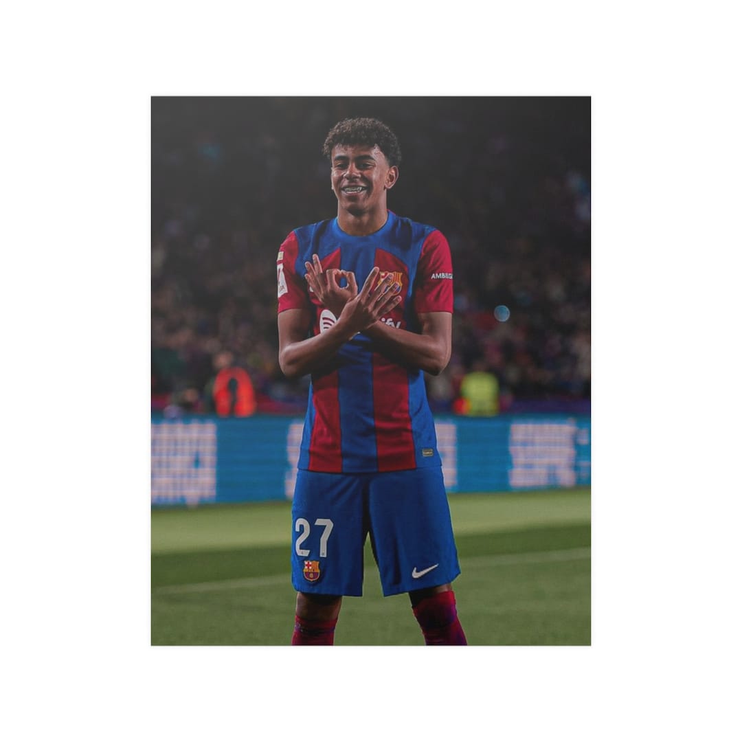 Lamine Yamal Barcelona Satin Posters (210gsm), Wall Decor, Wall Art