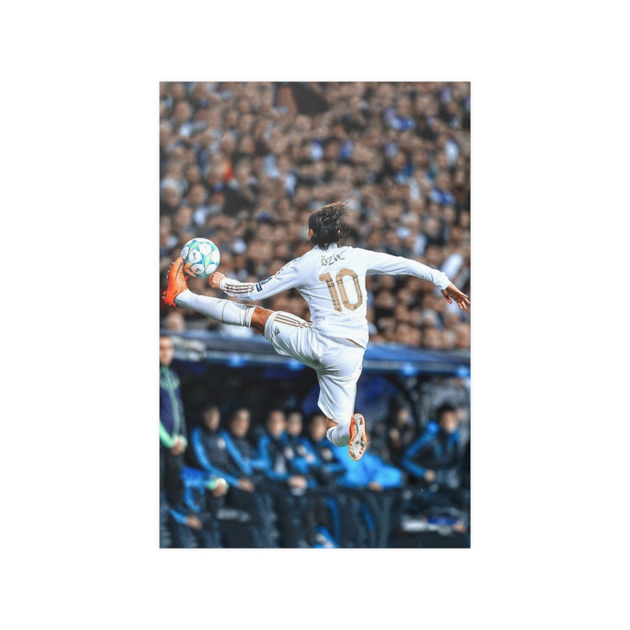 Mesut Özil Real Madrid Satin Posters (210gsm),football Legends Canvas,Soccer Player Poster, Real Madrid poster, Madrid decor, Premier League