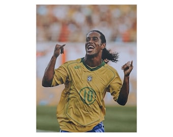 Ronaldinho Gaúcho Brazil Satin Posters (210gsm), Wall decor, wall art, soccer art, soccer decor, football, football art,  soccer poster