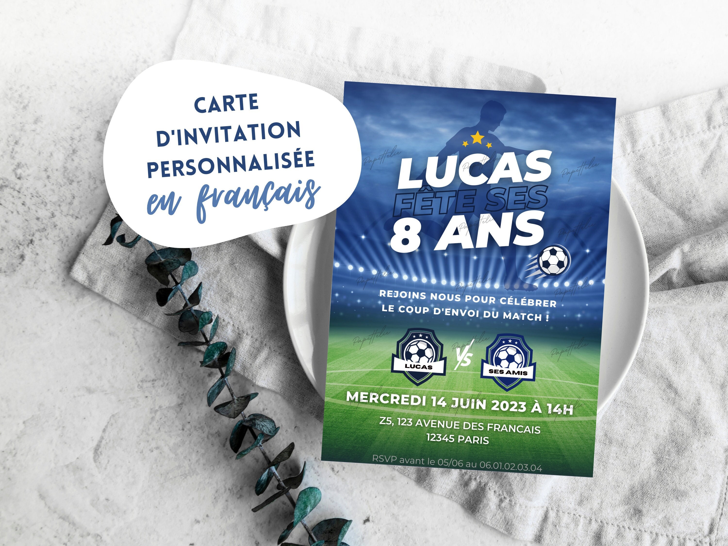 Football invitation -  France