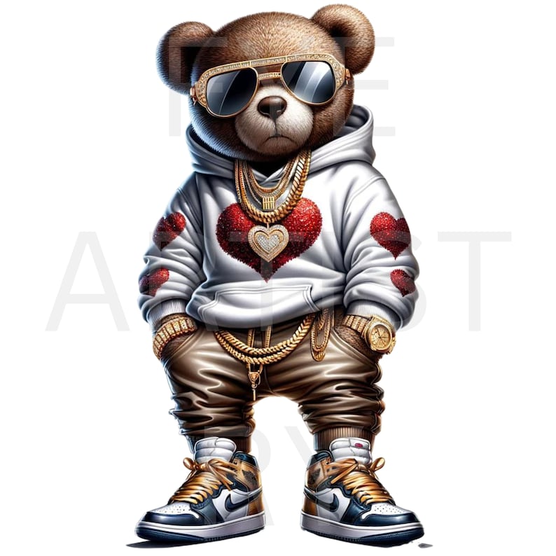 Valentine's Day, Teddy Bear PNG, Cool Teddy Bear PNG, Trendy Teddy ...
