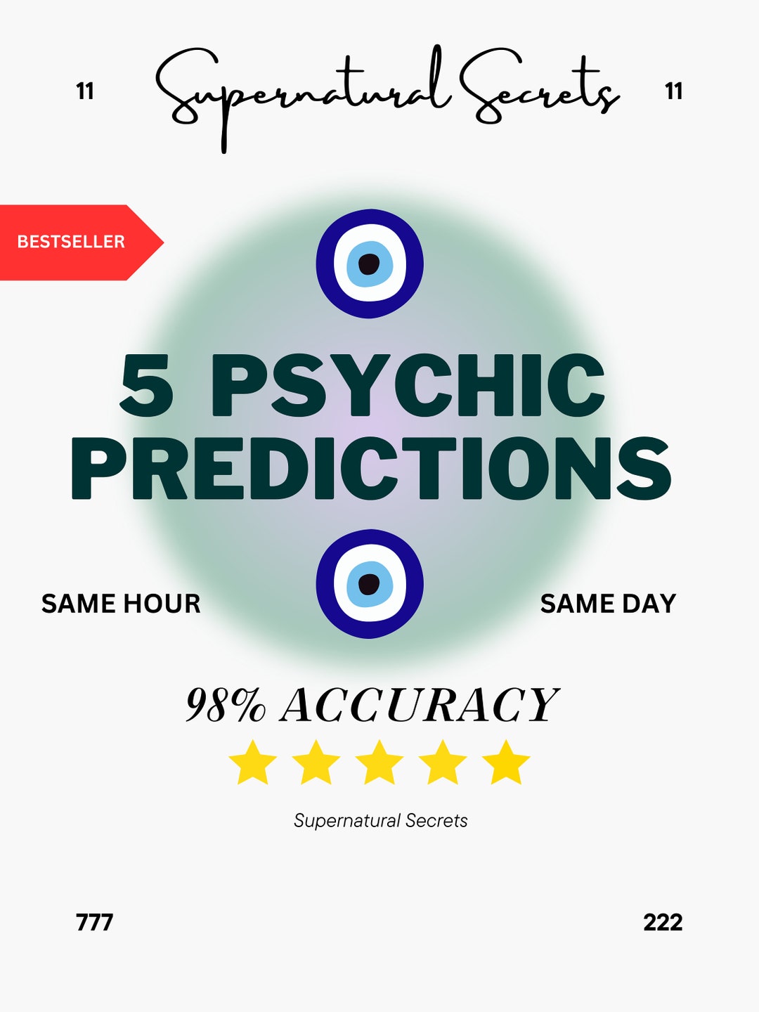 ACCURATE 5 Future Psychic Predictions Reading Clairvoyant Etsy UK
