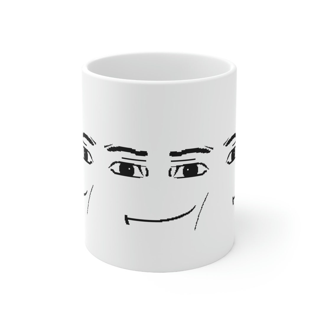 Roblox Man Face Mug - Etsy